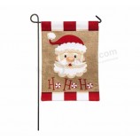 christmas garden flags party decorative christmas burlap garden flags