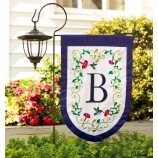 bandeira de jardim de sublimação personalizada em branco com poste