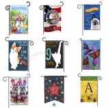 alle größe von polyester stoff cartoon logo garten flagge