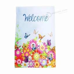 polyester sweet cute party decorative warm welcome garden flags