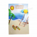 venta al por mayor decorativa exterior poliéster verano jardín bandera