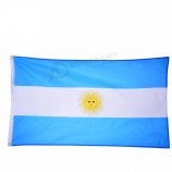 Großhandel benutzerdefinierte 100% langlebige 75D Polyester 3x5ft Argentinien Nationalflagge auf Lager