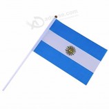 Высокое качество на заказ национального размера небольшой размер Аргентины придерживаться флага