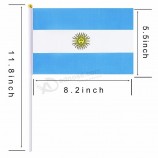 국제 세계 국가 스틱 플래그 배너 국가 국가 아르헨티나 국기