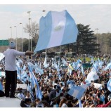 월드컵 아르헨티나 국기를위한 인쇄 할 수있는 폴리 에스테 화포