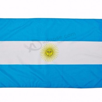 Großhandel maßgeschneiderte hochwertige Polyester Argentinien Landesflagge