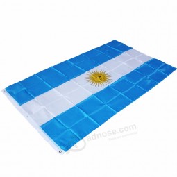 Wholesale custom 90x150cm size safety argentina national flag