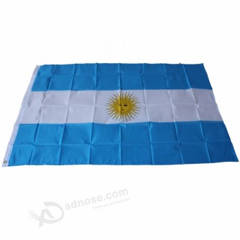 atacado personalizado de alta qualidade 3 * 5ft personalizado argentina bandeiras nacionais