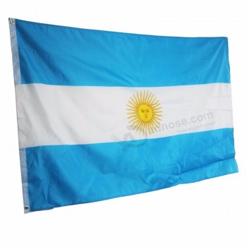 아르헨티나 국기 150 * 90 센치 메터 축제 홈 장식 폴리 에스테르 플래그 배너 야외 실내