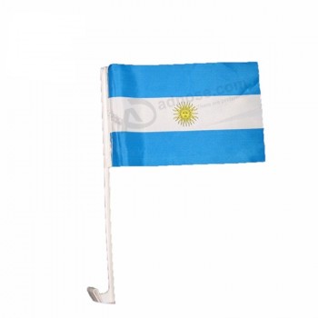 atacado bandeira de poliéster personalizado argentina bandeira do carro nacional