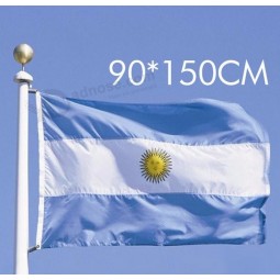 made in china Hot selling printing argentina national flag