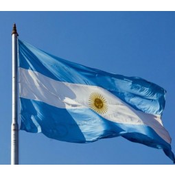 Atacado personalizado bandeira argentina bandeira nacional poliéster nylon bandeira bandeira voadora