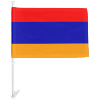 Hot selling polyester Armenia car window flag