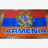Polyester Armenia national emblem flag / Armenian Flag