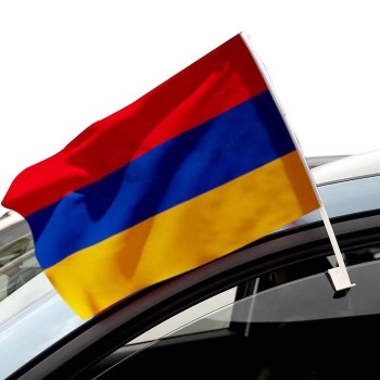 digital impresso poliéster personalizado armênia bandeira da janela do carro