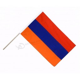 цифровая печать полиэстер армения национальный ручной флаг