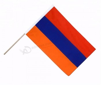 цифровая печать полиэстер армения национальный ручной флаг