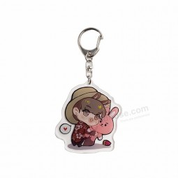 groothandel op maat gemaakte clear anime blank acryl sleutelhanger