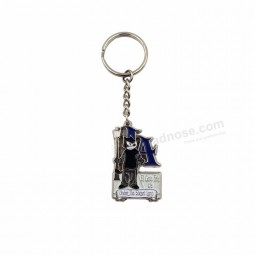 kundenspezifisches Metallkeychain, lustiger Cartoon formte Schlüsselring des Metall 3d