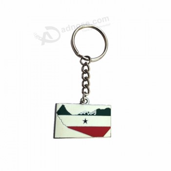 blank metalen sleutelhanger / promotionele metalen sleutelring voor geschenken