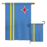 banderas de aruba al por mayor de las impresiones de nacionalidad mundial decorativa vertical de la casa 28 