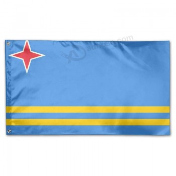 flagge von aruba flagge polyester flagge indoor / outdoor banner fahnen 3x5 beste geschenk