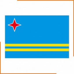 banderas nacionales de aruba de alta calidad personalizadas al por mayor