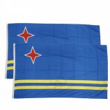 wholesale custom best quality 3x5ft decorative double stitching aruba flag