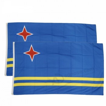 bandiera decorativa su ordinazione all'ingrosso di migliore qualità 3x5ft doppia aruba cucitura