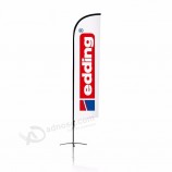 strandbanner vlag / advertentie vliegende banner weergeven
