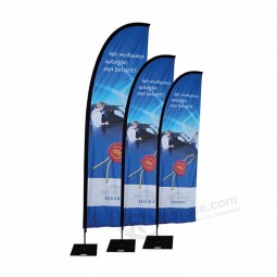publicidad playa bandera bandera al aire libre soportes de poste