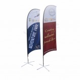 Outdoor-Display Stand Wind fliegende Feder Flagge Banner