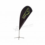 bandera de playa promocional de lágrima personalizada