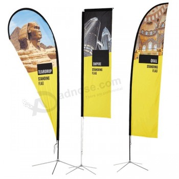 bandera de bandera de playa de publicidad de diseño personalizado