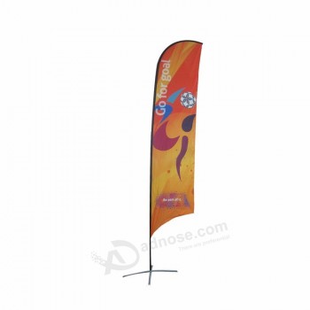 Banners de plumas de publicidad exterior con soporte