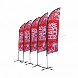 double sided advertising outdoor feather flags for soccer