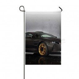 factory wholesale mansory cyrus aston martin Db9 black side view garden flag 12x18 inches