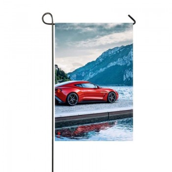 benutzerdefinierte hochwertige Garten Flagge Aston Martin Auto Auto Autos 12 x 18 Zoll