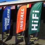 Venda quente bandeira bandeira exibir bandeiras e banners de praia personalizados