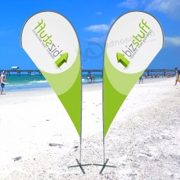 Werbebanner Sport Tropfenform Strand Fahnen