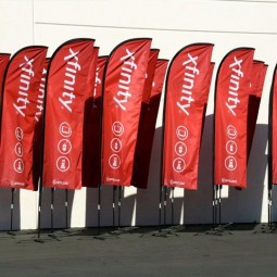 beach flags in tessuto a forma di piuma per ciclismo