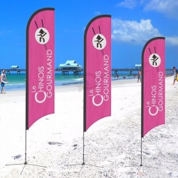 outdoor traan strand vlag, vliegende banners fabrikant