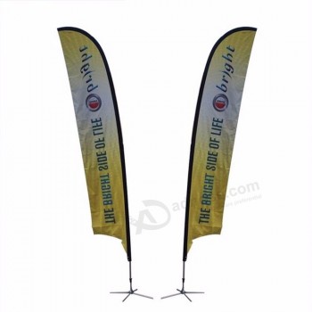 advertising custom beach flag banner UV water proof feather flag