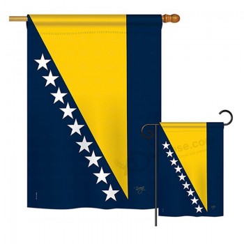 Флаги Боснии и Герцеговины народов мира впечатления декоративные вертикальные 28 