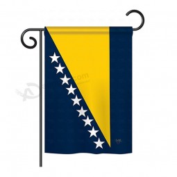 banderas del jardín bosnia-herzegovina del mundo nacionalidad impresiones decorativas verticales bandera de casa de doble cara de 28 