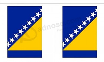 wholesale bosnia and herzegovina flag 9m bunting 22cm x 15cm (9