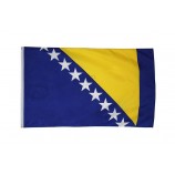 Großhandel benutzerdefinierte Bosnien und Herzegowina Flagge 3ftx5ft Polyester