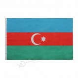 azerbeidzjan nationale vlag banner- levendige kleur azerbeidzjan vlag polyester