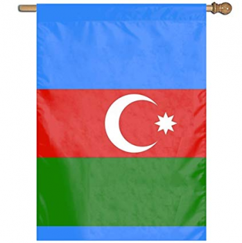 아제르바이잔 국가 페넌트 깃발을 걸려 장식 벽