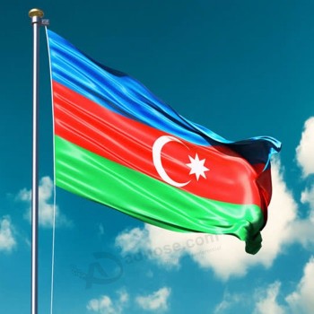 아제르바이잔 국기 내구성 3 * 5 ft 아제르바이잔 국기